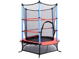 Aosom 55" Kids Jumping Trampoline & Enclosure Set Aosom 55" Kids Jumping Trampoline & Enclosure Set