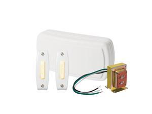 Nutone BK125LWH Door Chime 2 lighted pushbutton 1 standard transformer Nutone BK125LWH Door Chime 2 lighted pushbutton 1 standard transformer