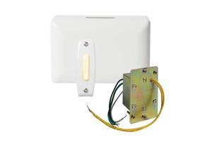 Nutone BK140LWH Door Chime 1 lighted pushbutton 1 j-box transformer Nutone BK140LWH Door Chime 1 lighted pushbutton 1 j-box transformer