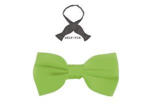 Solid Color Self Tie Bowtie by Jacob Alexander - Tree Green Solid Color Self Tie Bowtie by Jacob Alexander - Tree Green