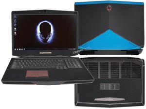 Decalrus - Alienware 17 (Released 2013) with 17" screen FULL BODY BLACK & LITE BLUE Texture Carbon Fiber skin skins decal for case cover wrap CF13Alien17BlackLiteBlue Decalrus - Alienware 17 (Released 2013) with 17" screen FULL BODY BLACK & LITE BLUE Texture Carbon Fiber skin skins decal for case cover wrap CF13Alien17BlackLiteBlue