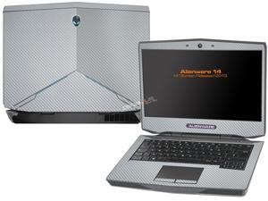 Decalrus - Alienware 14 (Released 2013) with 14" screen SILVER Texture Carbon Fiber skin skins decal for case cover wrap CF13Alien14Silver Decalrus - Alienware 14 (Released 2013) with 14" screen SILVER Texture Carbon Fiber skin skins decal for case cover wrap CF13Alien14Silver