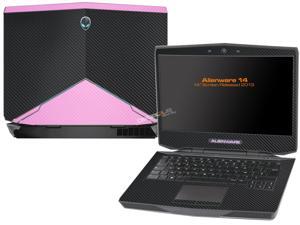Decalrus - Alienware 14 (Released 2013) with 14" screen BLACK & Pink Texture Carbon Fiber skin skins decal for case cover wrap CF13Alien14BlackPink Decalrus - Alienware 14 (Released 2013) with 14" screen BLACK & Pink Texture Carbon Fiber skin skins decal for case cover wrap CF13Alien14BlackPink