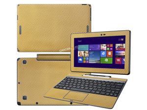 Decalrus - Asus Transformer Book T100 tablet with 10.1" Screen Full Body GOLD Texture Carbon Fiber skin skins decal for case cover wrap CFAsusT100fbodyGold Decalrus - Asus Transformer Book T100 tablet with 10.1" Screen Full Body GOLD Texture Carbon Fiber skin skins decal for case cover wrap CFAsusT100fbodyGold