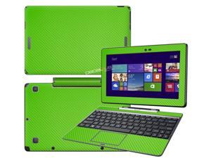 Decalrus - Asus Transformer Book T100 tablet with 10.1" Screen Full Body GREEN Texture Carbon Fiber skin skins decal for case cover wrap CFAsusT100fbodyGreen Decalrus - Asus Transformer Book T100 tablet with 10.1" Screen Full Body GREEN Texture Carbon Fiber skin skins decal for case cover wrap CFAsusT100fbodyGreen