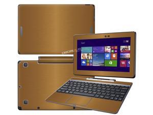 Decalrus - Asus Transformer Book T100 tablet with 10.1" Screen Full Body GOLD Texture Brushed Aluminum skin skins decal for case cover wrap BAAsusT100fbodyGold Decalrus - Asus Transformer Book T100 tablet with 10.1" Screen Full Body GOLD Texture Brushed Aluminum skin skins decal for case cover wrap BAAsusT100fbodyGold