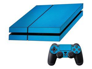Decalrus - Sony Playstation PS4 FULL BODY Lite BLUE Texture Carbon Fiber skin skins decal for case cover wrap CFps4LiteBlue Decalrus - Sony Playstation PS4 FULL BODY Lite BLUE Texture Carbon Fiber skin skins decal for case cover wrap CFps4LiteBlue