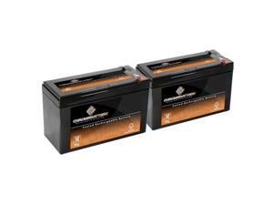 12V 9AH SLA Battery Replaces CP1290 6-DW-9 HR9-12 PS-1290F2 - 2PK 12V 9AH SLA Battery Replaces CP1290 6-DW-9 HR9-12 PS-1290F2 - 2PK