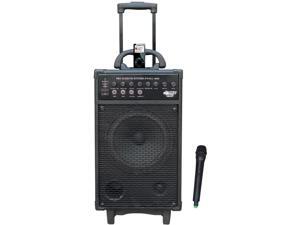 PYLE PWMA860I 500W VHF Wireless Portable PA System -Echo with Ipod Dock PYLE PWMA860I 500W VHF Wireless Portable PA System -Echo with Ipod Dock
