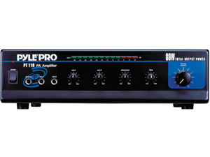 Pyle Pt110 80W Professional Mini Table Top Amp With 70V Output Pyle Pt110 80W Professional Mini Table Top Amp With 70V Output