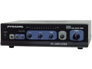 New Pyramid Pa105 80W Professional Mic Mixer/Amplifier Amp 80 Watt New Pyramid Pa105 80W Professional Mic Mixer/Amplifier Amp 80 Watt