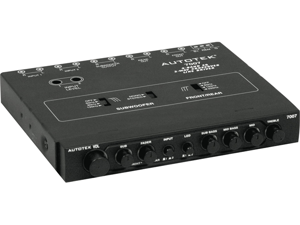 Autotek 7007 1/2 Din 4 Band Car Audio Equalizer 2 Way 9 Volt Line Driver Autotek 7007 1/2 Din 4 Band Car Audio Equalizer 2 Way 9 Volt Line Driver