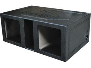 New Q-Power Qbomb12vlsq Dual Square 12" Slot Ported Deep Mount Woofer Enclosure New Q-Power Qbomb12vlsq Dual Square 12" Slot Ported Deep Mount Woofer Enclosure