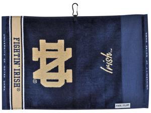 Notre Dame Fighting Irish NCAA Face/Club Jacquard Golf Towel - Notre Dame Fighting Irish NCAA Face/Club Jacquard Golf Towel -