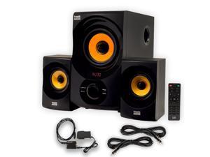 Acoustic Audio AA2170 Home 2.1 Speaker System with Optical Input FM Tuner USB and 2 Extension Cables Acoustic Audio AA2170 Home 2.1 Speaker System with Optical Input FM Tuner USB and 2 Extension Cables