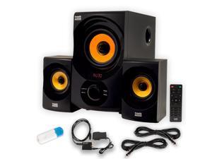 Acoustic Audio AA2170 Home 2.1 Speaker System with Bluetooth Optical Input FM USB and 2 Extension Cables Acoustic Audio AA2170 Home 2.1 Speaker System with Bluetooth Optical Input FM USB and 2 Extension Cables