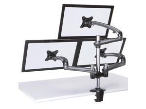Cotytech Triple Monitor Desk Mount Spring Arm 19.7-in Pole Clamp Base - Dark Gray Cotytech Triple Monitor Desk Mount Spring Arm 19.7-in Pole Clamp Base - Dark Gray