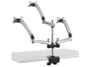 Cotytech Triple Apple Desk Mount Spring Arm 19.7-in Pole Grommet Base - Silver Cotytech Triple Apple Desk Mount Spring Arm 19.7-in Pole Grommet Base - Silver
