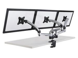 Cotytech Triple Monitor Desk Mount Spring Arm Clamp Base - Silver Cotytech Triple Monitor Desk Mount Spring Arm Clamp Base - Silver