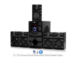 Frisby FS-5040BT 5.1 Surround Sound Home Theater Speakers System w/ Bluetooth Streaming USB/SD MP3 Playback & Remote Control Frisby FS-5040BT 5.1 Surround Sound Home Theater Speakers System w/ Bluetooth Streaming USB/SD MP3 Playback & Remote Control