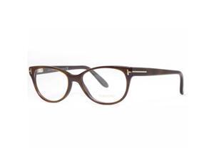 Tom Ford TF 5292 052 Brown Slightly Round Unisex Eyeglasses 53mm Tom Ford TF 5292 052 Brown Slightly Round Unisex Eyeglasses 53mm