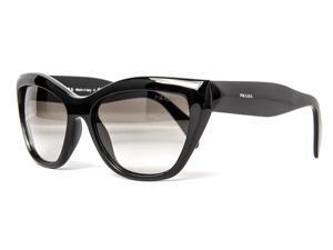 Prada SPR 02Q 1AB-0A7 Black/Gray Gradient Women's Cat Eye Sunglasses Prada SPR 02Q 1AB-0A7 Black/Gray Gradient Women's Cat Eye Sunglasses