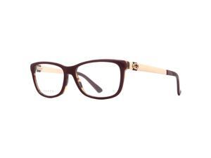 Gucci GG 3785 LVS 53mm Burgundy Havana Gold Women's Rectangular Eyeglasses Gucci GG 3785 LVS 53mm Burgundy Havana Gold Women's Rectangular Eyeglasses