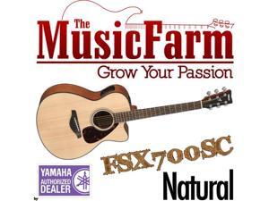 Yamaha FSX700SC Small Body Solid Top Cutaway Acoustic Electric Guitar - Natural Yamaha FSX700SC Small Body Solid Top Cutaway Acoustic Electric Guitar - Natural