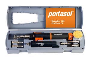 Portasol® SP1-K Super Pro 125 Cordless Soldering Kit w/7 Tips 010589330 Portasol® SP1-K Super Pro 125 Cordless Soldering Kit w/7 Tips 010589330