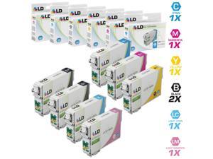 LD Remanufactured Replacement for Epson T079 Set of 7 High Yield Ink Cartridges: 2 T079120, 1 T079220, 1 T079320, 1 T079420, 1 T079520, 1 T079620 for the Artisan 1430, and Stylus Photo 1400 Printers LD Remanufactured Replacement for Epson T079 Set of 7 High Yield Ink Cartridges: 2 T079120, 1 T079220, 1 T079320, 1 T079420, 1 T079520, 1 T079620 for the Artisan 1430, and Stylus Photo 1400 Printers