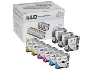 LD © Compatible Brother LC103 Bulk Set of 9 High Yield Ink Cartridges: 3 Black & 2 each of Cyan / Magenta / Yellow for the MFC J245, J285DW, J450DW, J470DW, J475DW, J650DW, J6520DW, J6720DW LD © Compatible Brother LC103 Bulk Set of 9 High Yield Ink Cartridges: 3 Black & 2 each of Cyan / Magenta / Yellow for the MFC J245, J285DW, J450DW, J470DW, J475DW, J650DW, J6520DW, J6720DW