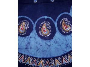 Batik Round Round Cotton Tablecloth 72" Blue Batik Round Round Cotton Tablecloth 72" Blue