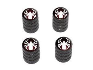 Spider White - Spiderman - Tire Rim Valve Stem Caps - Black Spider White - Spiderman - Tire Rim Valve Stem Caps - Black