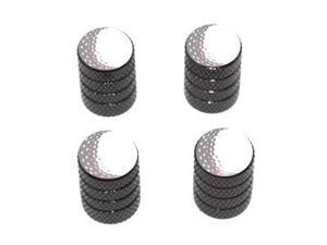 Golf Ball - Golfing Tire Rim Valve Stem Caps - Black Golf Ball - Golfing Tire Rim Valve Stem Caps - Black