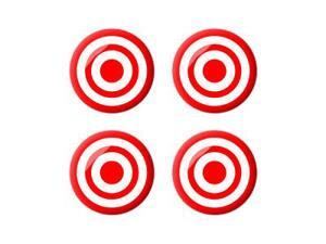 Target - Bullseye Sniper - Wheel Center Cap 3D Domed Set of 4 Stickers Badges Target - Bullseye Sniper - Wheel Center Cap 3D Domed Set of 4 Stickers Badges