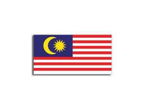 MALAYSIA Flag Sticker - 5" (width) MALAYSIA Flag Sticker - 5" (width)