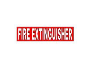 Fire Extinguisher Sticker - 8" (width) X 2" (height) Fire Extinguisher Sticker - 8" (width) X 2" (height)