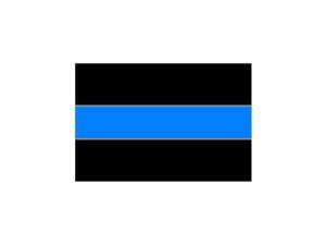 Thin Blue Line Decal - Police Sticker - 6" (width) X 4" (height) Thin Blue Line Decal - Police Sticker - 6" (width) X 4" (height)