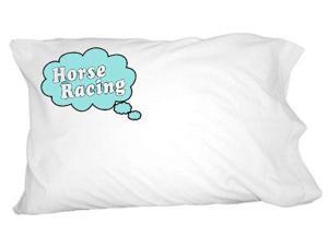 Dreaming of Horse Racing - Blue Novelty Bedding Pillowcase Pillow Case Dreaming of Horse Racing - Blue Novelty Bedding Pillowcase Pillow Case
