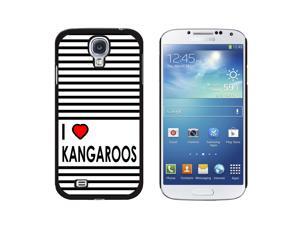 I Love Heart Kangaroos - Snap On Hard Protective Case for Samsung Galaxy S4 - Black I Love Heart Kangaroos - Snap On Hard Protective Case for Samsung Galaxy S4 - Black