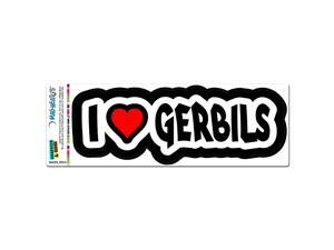 I Love Heart Gerbils MAG-NEATO'S™ Automotive Car Refrigerator Locker Vinyl Magnet I Love Heart Gerbils MAG-NEATO'S™ Automotive Car Refrigerator Locker Vinyl Magnet