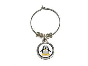 Penguin - Snow Bird Wine Glass Charm Drink Stem Marker Ring Penguin - Snow Bird Wine Glass Charm Drink Stem Marker Ring