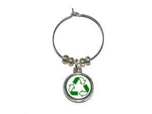 Recycle Reuse Conservation - Hybrid Wine Glass Charm Drink Stem Marker Ring Recycle Reuse Conservation - Hybrid Wine Glass Charm Drink Stem Marker Ring
