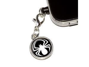 Spider White - Black Widow Universal Fit 3.5mm Earphone Headset Jack Charm Anti-Dust Plug fits Mobile Cell Phone iPhone iPod iPad Galaxy Spider White - Black Widow Universal Fit 3.5mm Earphone Headset Jack Charm Anti-Dust Plug fits Mobile Cell Phone iPhone iPod iPad Galaxy