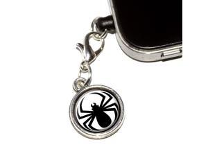 Spider Black - Widow Universal Fit 3.5mm Earphone Headset Jack Charm Anti-Dust Plug fits Mobile Cell Phone iPhone iPod iPad Galaxy Spider Black - Widow Universal Fit 3.5mm Earphone Headset Jack Charm Anti-Dust Plug fits Mobile Cell Phone iPhone iPod iPad Galaxy