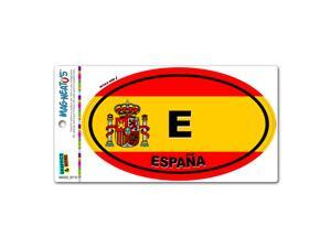 Espana Country Flag - E Spain Euro Oval Spanish Flag MAG-NEATO'S™ Automotive Car Refrigerator Locker Vinyl Magnet Espana Country Flag - E Spain Euro Oval Spanish Flag MAG-NEATO'S™ Automotive Car Refrigerator Locker Vinyl Magnet