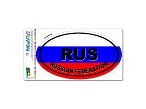 Russian Federation Country Flag - RUS Euro Oval Flag MAG-NEATO'S™ Automotive Car Refrigerator Locker Vinyl Magnet Russian Federation Country Flag - RUS Euro Oval Flag MAG-NEATO'S™ Automotive Car Refrigerator Locker Vinyl Magnet