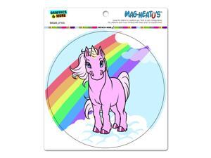 Unicorn Pony - Rainbow Pink Circle MAG-NEATO'S™ Automotive Car Refrigerator Locker Vinyl Magnet Unicorn Pony - Rainbow Pink Circle MAG-NEATO'S™ Automotive Car Refrigerator Locker Vinyl Magnet