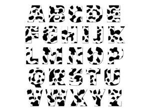 Alphabet Letters Uppercase Cow Print Animals MAG-NEATO'S(TM) Novelty Gift Locker Refrigerator Vinyl Magnet Set Alphabet Letters Uppercase Cow Print Animals MAG-NEATO'S(TM) Novelty Gift Locker Refrigerator Vinyl Magnet Set
