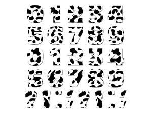 Numbers Punctuation Cow Print Animals MAG-NEATO'S(TM) Novelty Gift Locker Refrigerator Vinyl Magnet Set Numbers Punctuation Cow Print Animals MAG-NEATO'S(TM) Novelty Gift Locker Refrigerator Vinyl Magnet Set
